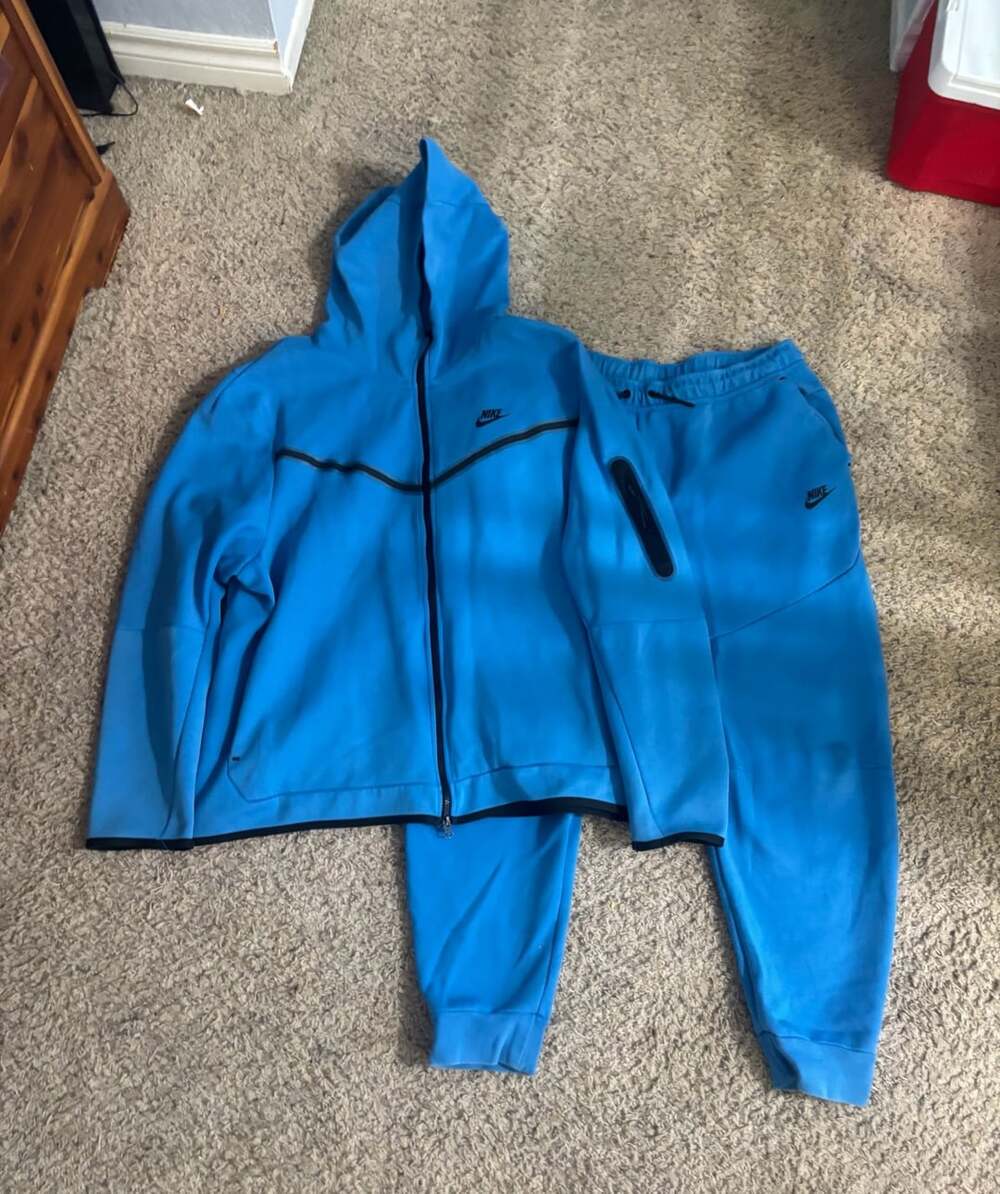 Nike Tech Fleece full suit blue